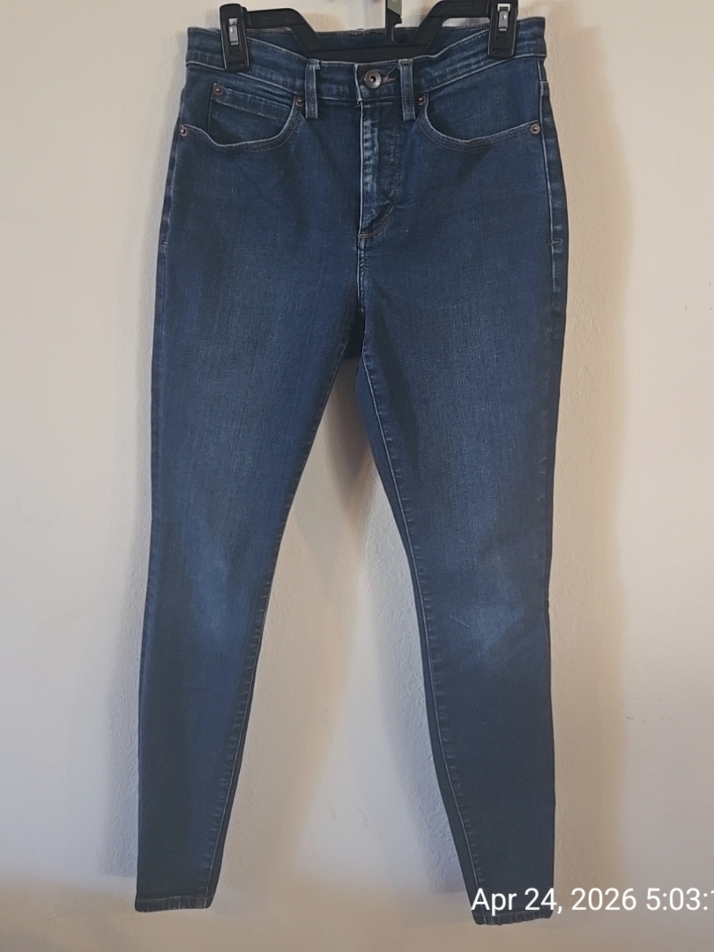 Duluth Trading Co Dark Blue Skinny Stretch Jeans
